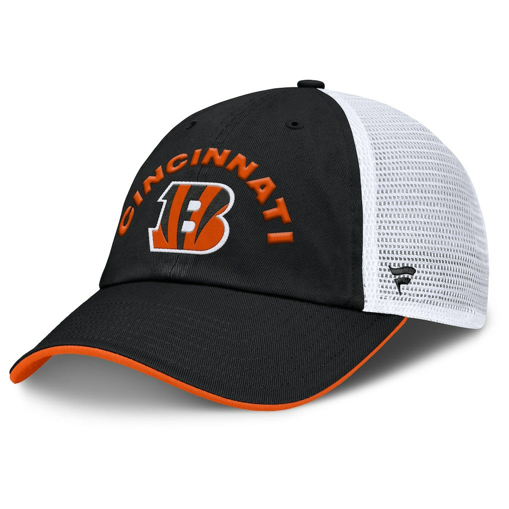 Cincinnati Bengals Reverse Trucker Adjustable Hat - Black/White - Fanatics