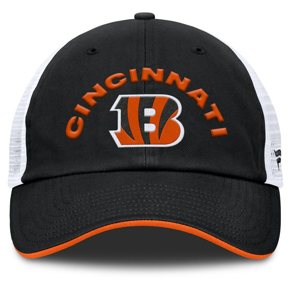 Cincinnati Bengals Reverse Trucker Adjustable Hat - Black/White - Fanatics