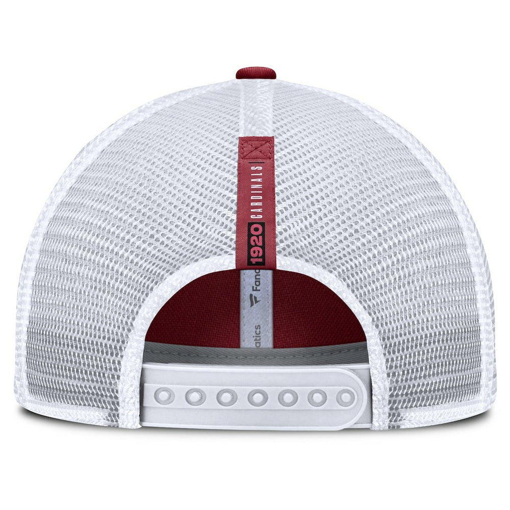Arizona Cardinals Reverse Trucker Adjustable Hat - Cardinal/White - Fanatics