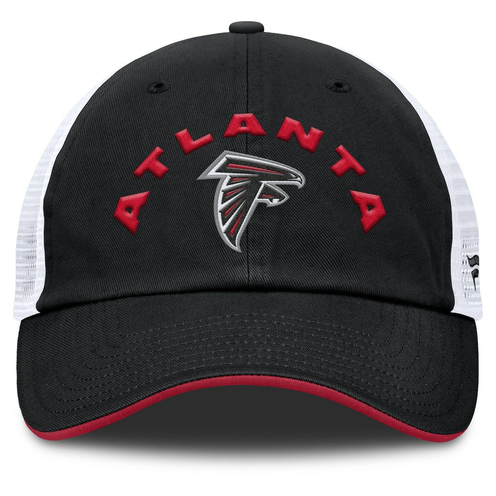 Atlanta Falcons Reverse Trucker Adjustable Hat - Black/White - Fanatics