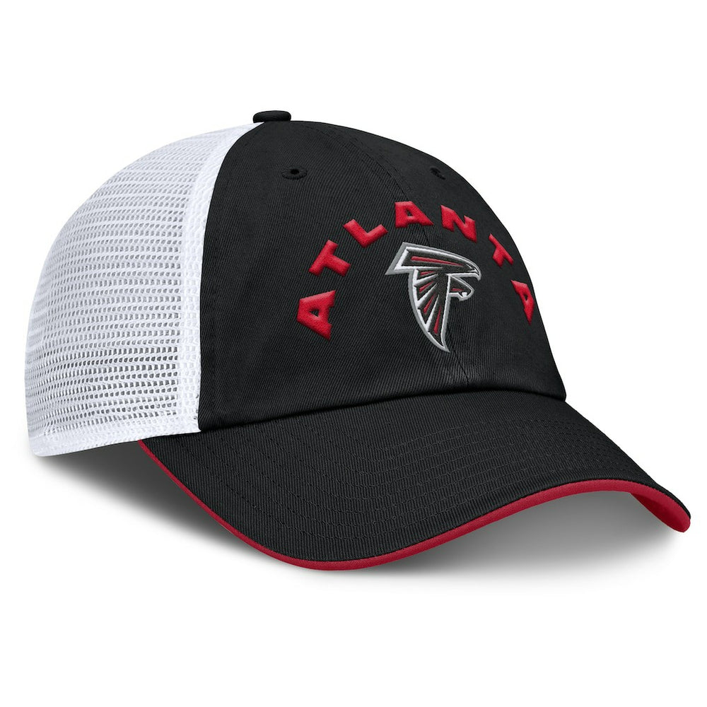 Atlanta Falcons Reverse Trucker Adjustable Hat - Black/White - Fanatics