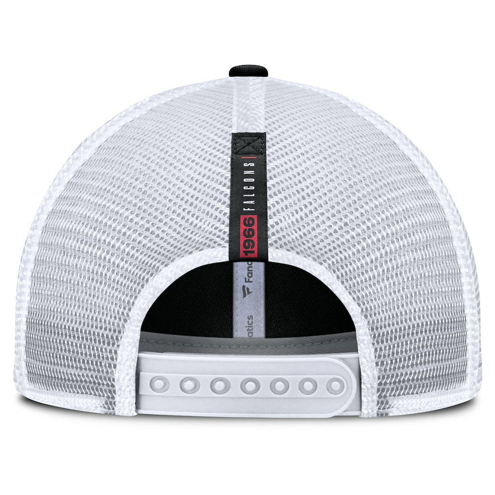 Atlanta Falcons Reverse Trucker Adjustable Hat - Black/White - Fanatics