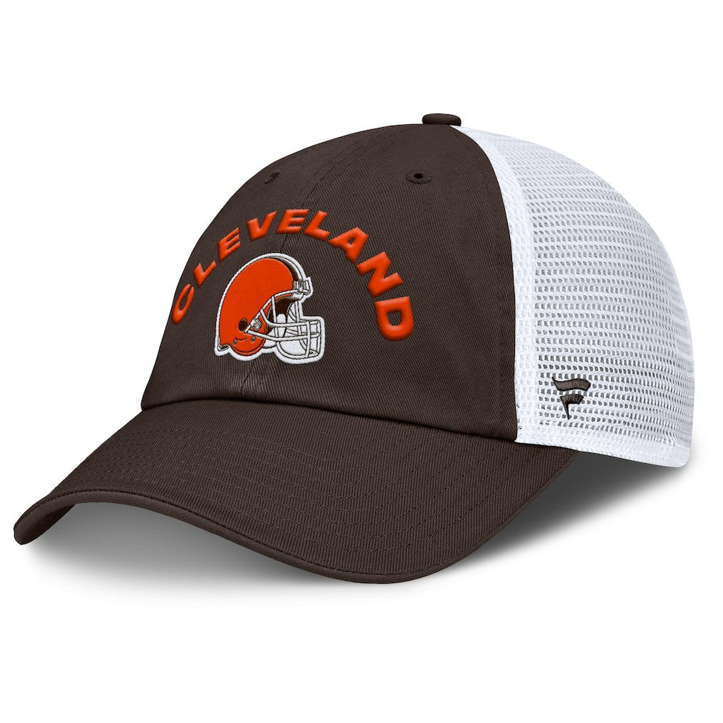 Cleveland Browns Reverse Trucker Adjustable Hat - Brown/White - Fanatics