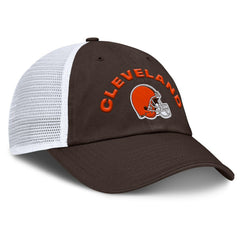 Cleveland Browns Reverse Trucker Adjustable Hat - Brown/White - Fanatics