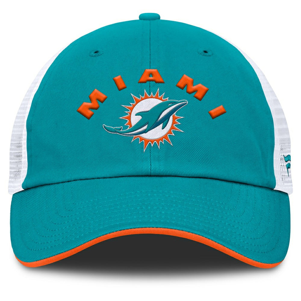 Miami Dolphins Reverse Trucker Adjustable Hat - Aqua/White - Fanatics