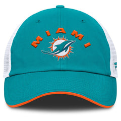 Miami Dolphins Reverse Trucker Adjustable Hat - Aqua/White - Fanatics