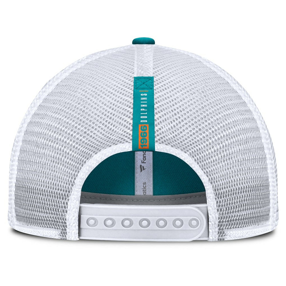 Miami Dolphins Reverse Trucker Adjustable Hat - Aqua/White - Fanatics