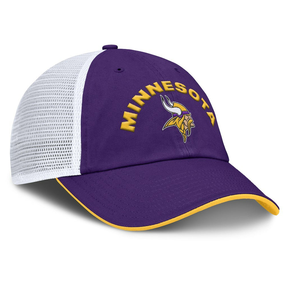 Minnesota Vikings Reverse Trucker Adjustable Hat - Purple/White - Fanatics