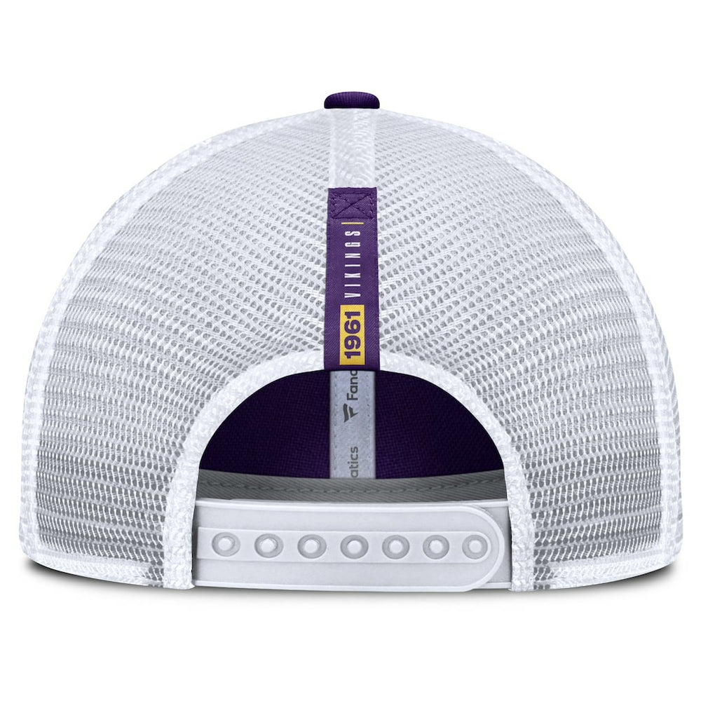 Minnesota Vikings Reverse Trucker Adjustable Hat - Purple/White - Fanatics