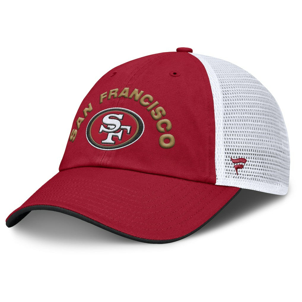 San Francisco 49ers Reverse Trucker Adjustable Hat - Scarlet/White - Fanatics