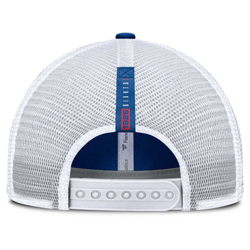 New York Giants Reverse Trucker Adjustable Hat - Royal/White - Fanatics