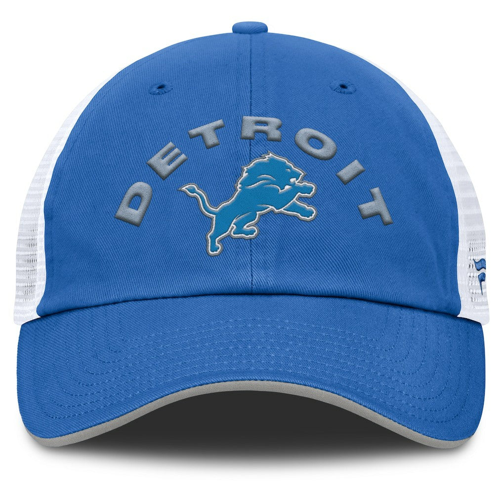 Detroit Lions Reverse Trucker Adjustable Hat - Blue/White - Fanatics