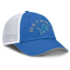 Detroit Lions Reverse Trucker Adjustable Hat - Blue/White - Fanatics
