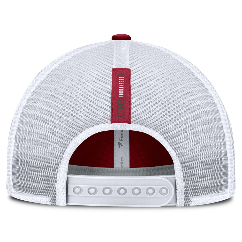 Tampa Bay Buccaneers Reverse Trucker Adjustable Hat - Red/White - Fanatics