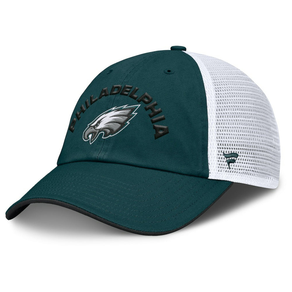 Philadelphia Eagles Reverse Trucker Adjustable Hat - Midnight Green/White - Fanatics