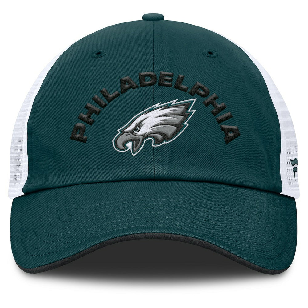 Philadelphia Eagles Reverse Trucker Adjustable Hat - Midnight Green/White - Fanatics