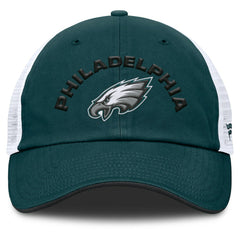 Philadelphia Eagles Reverse Trucker Adjustable Hat - Midnight Green/White - Fanatics