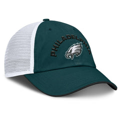 Philadelphia Eagles Reverse Trucker Adjustable Hat - Midnight Green/White - Fanatics