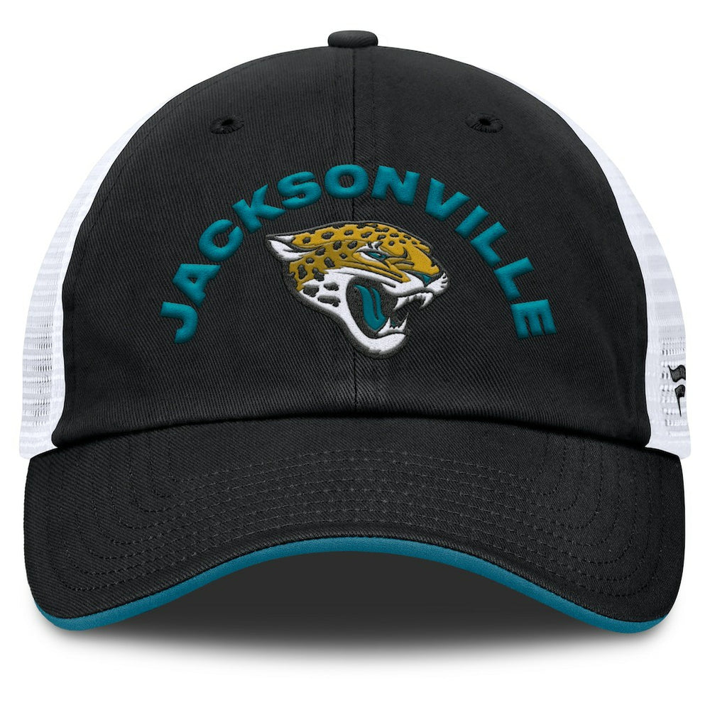 Jacksonville Jaguars Reverse Trucker Adjustable Hat - Black/White - Fanatics