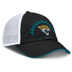Jacksonville Jaguars Reverse Trucker Adjustable Hat - Black/White - Fanatics