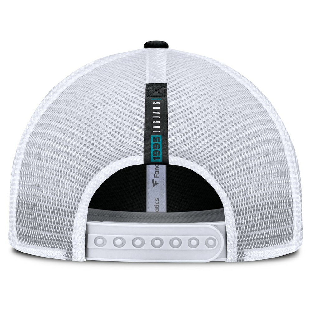 Jacksonville Jaguars Reverse Trucker Adjustable Hat - Black/White - Fanatics