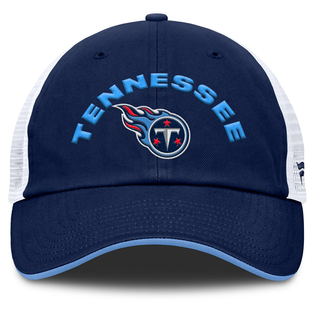 Tennessee Titans Reverse Trucker Adjustable Hat - Navy/White - Fanatics