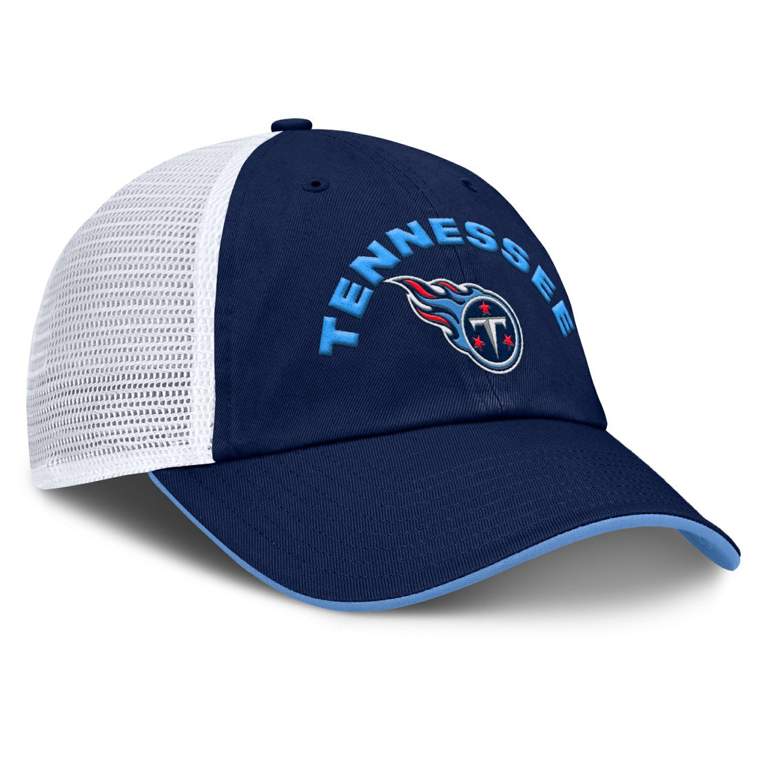 Tennessee Titans Reverse Trucker Adjustable Hat - Navy/White - Fanatics