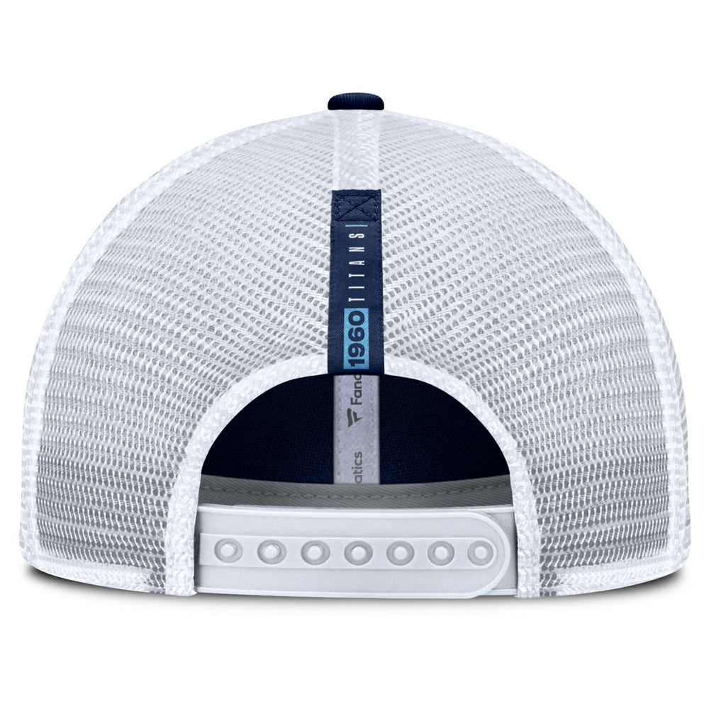 Tennessee Titans Reverse Trucker Adjustable Hat - Navy/White - Fanatics