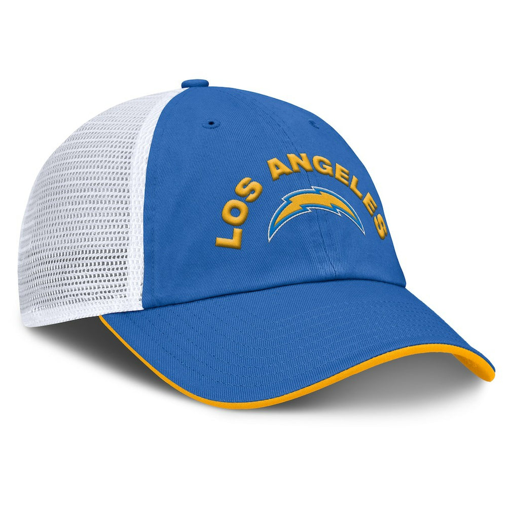Los Angeles Chargers Reverse Trucker Adjustable Hat - Powder Blue/White - Fanatics