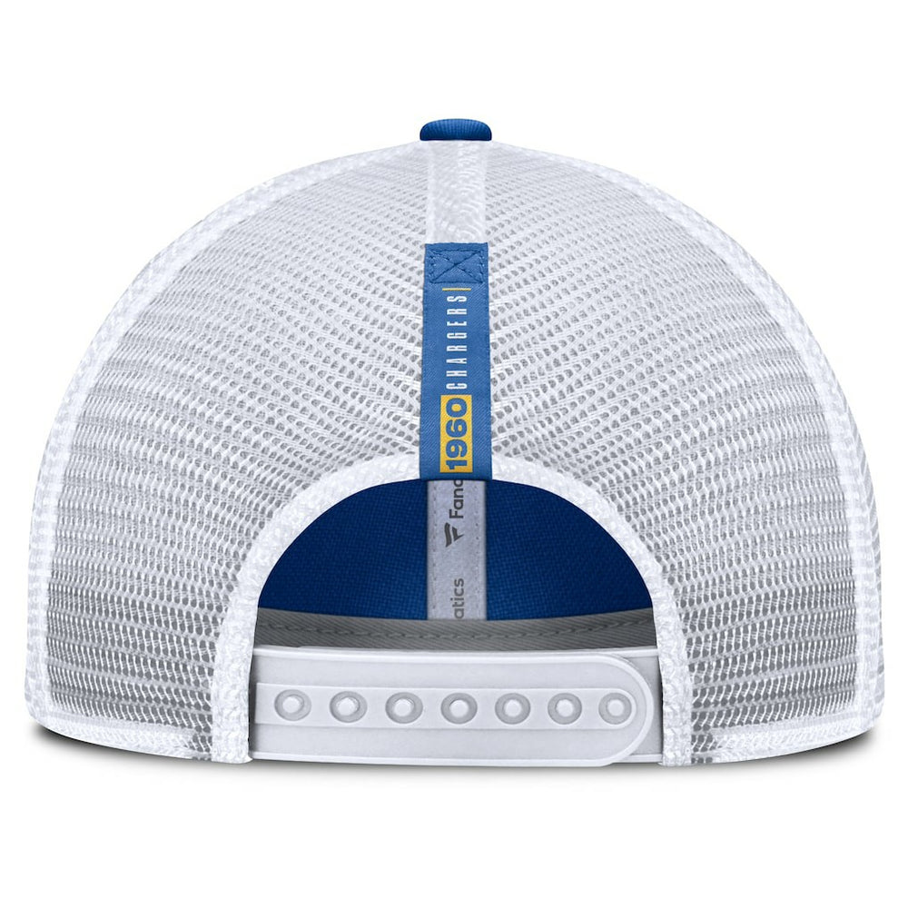 Los Angeles Chargers Reverse Trucker Adjustable Hat - Powder Blue/White - Fanatics