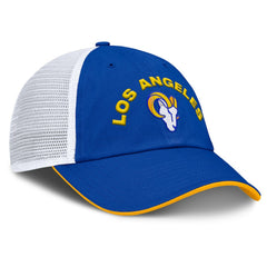 Los Angeles Rams Reverse Trucker Adjustable Hat - Royal/White - Fanatics