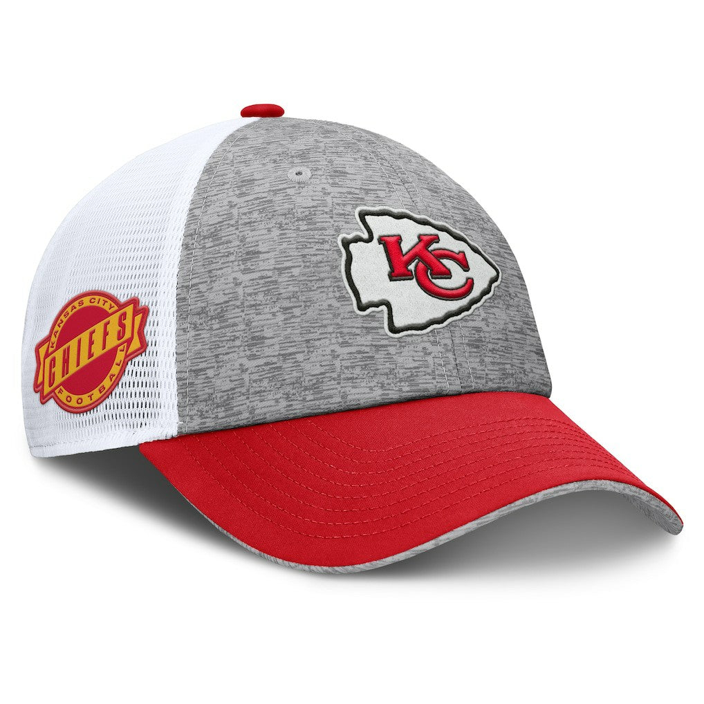 Kansas City Chiefs Option Trucker Adjustable Hat - Gray/Red - Fanatics