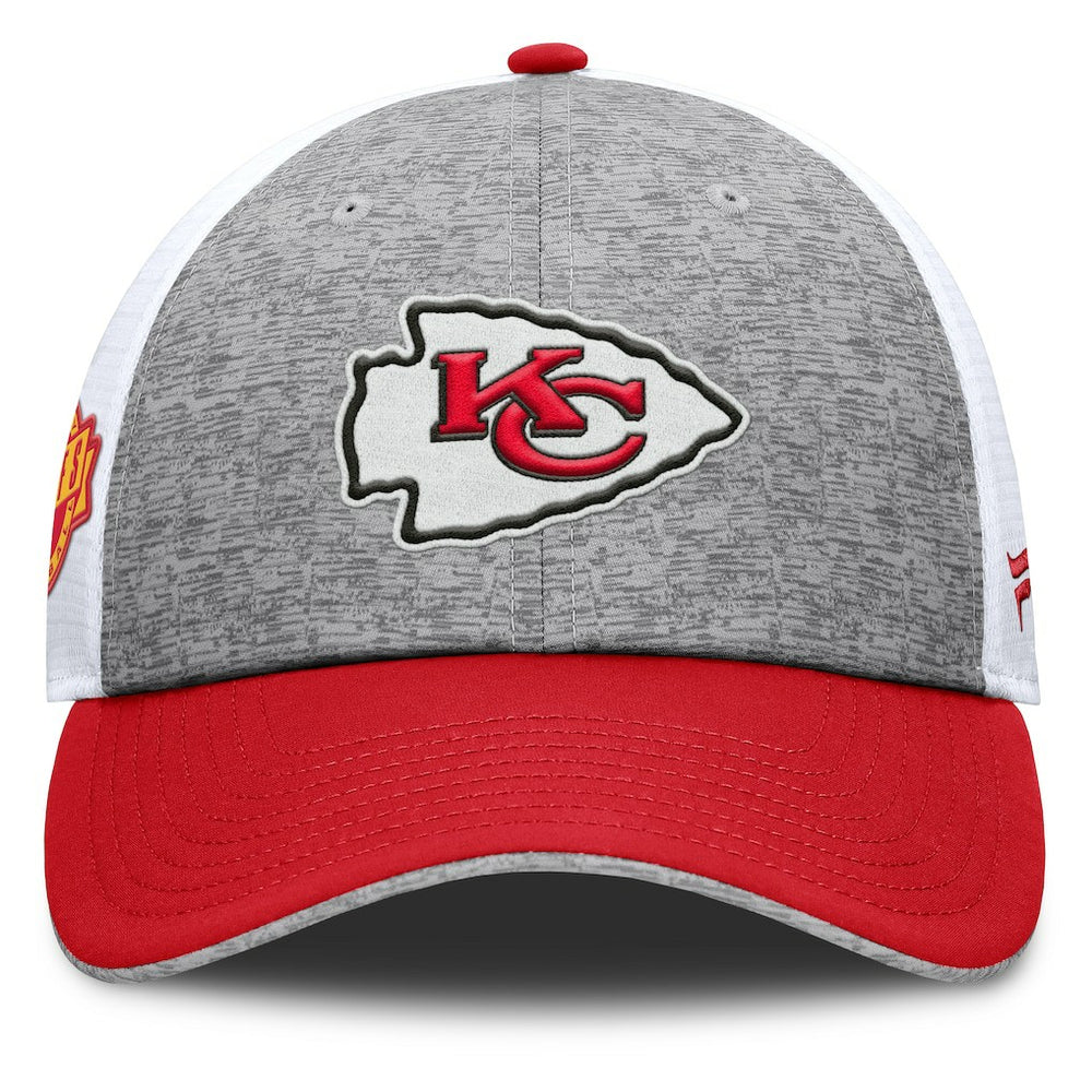 Kansas City Chiefs Option Trucker Adjustable Hat - Gray/Red - Fanatics