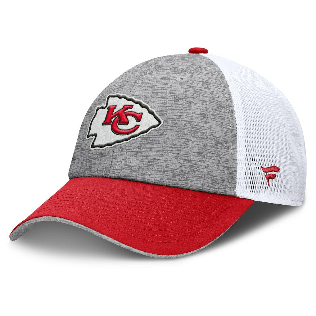 Kansas City Chiefs Option Trucker Adjustable Hat - Gray/Red - Fanatics