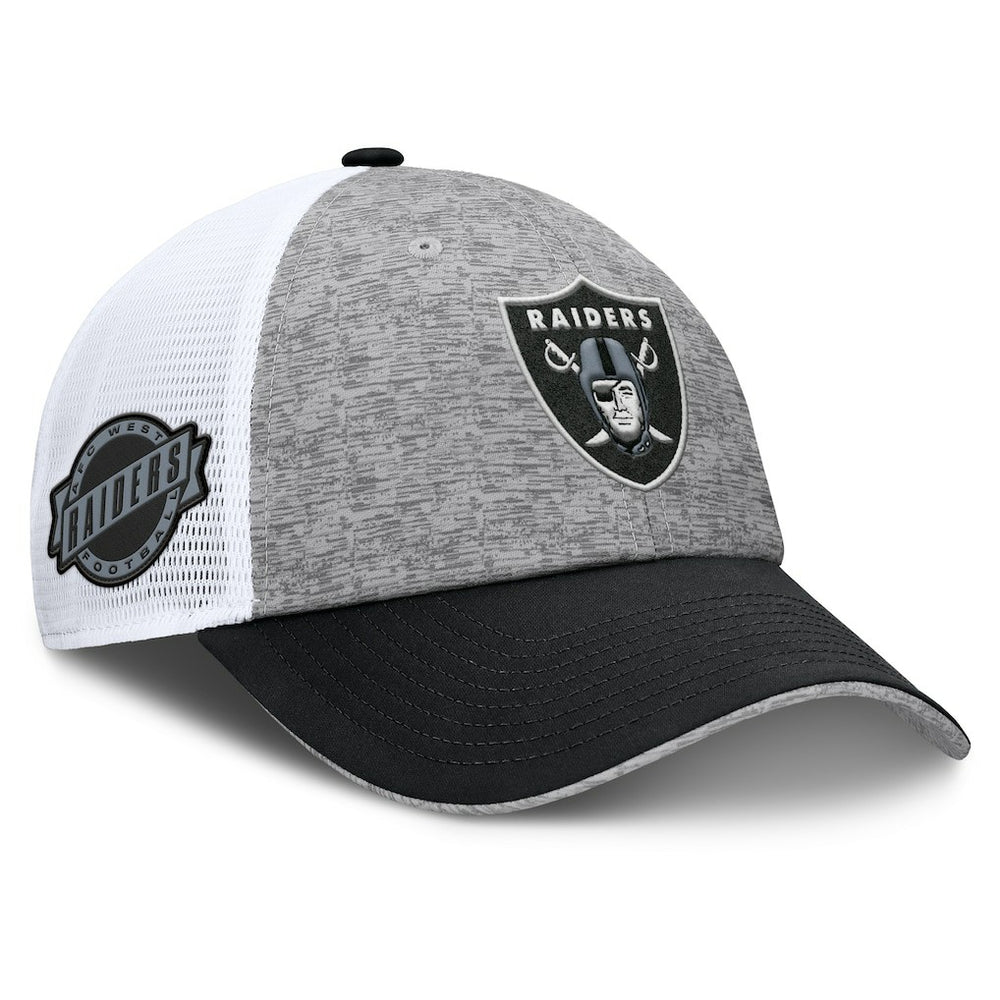 Las Vegas Raiders Option Trucker Adjustable Hat - Gray/Black - Fanatics