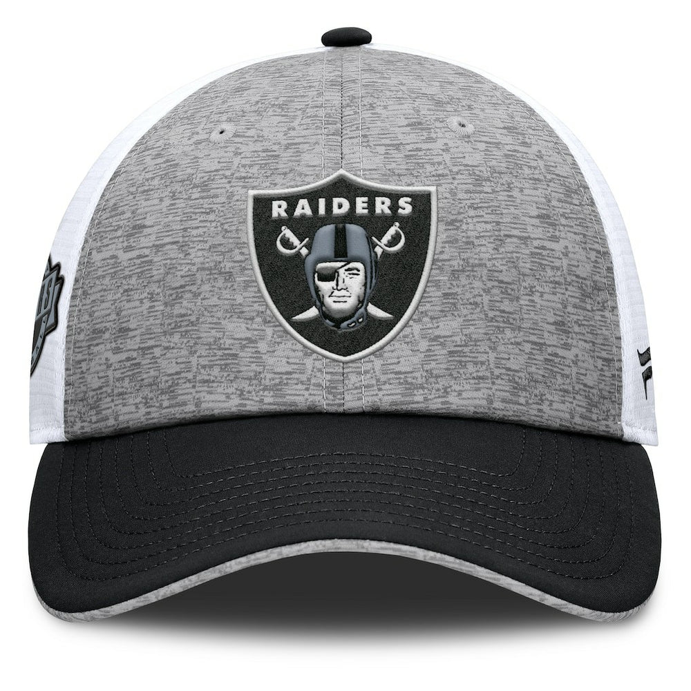 Las Vegas Raiders Option Trucker Adjustable Hat - Gray/Black - Fanatics