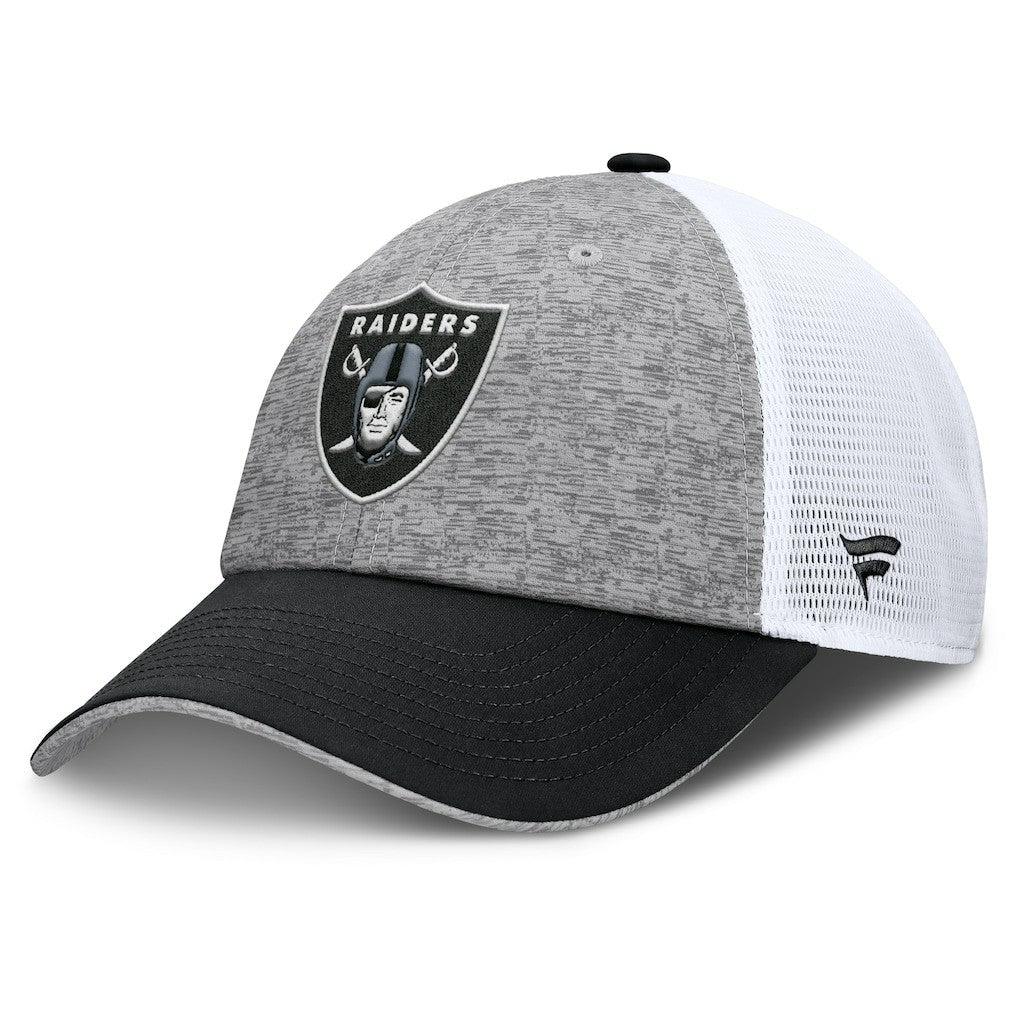 Las Vegas Raiders Option Trucker Adjustable Hat - Gray/Black - Fanatics