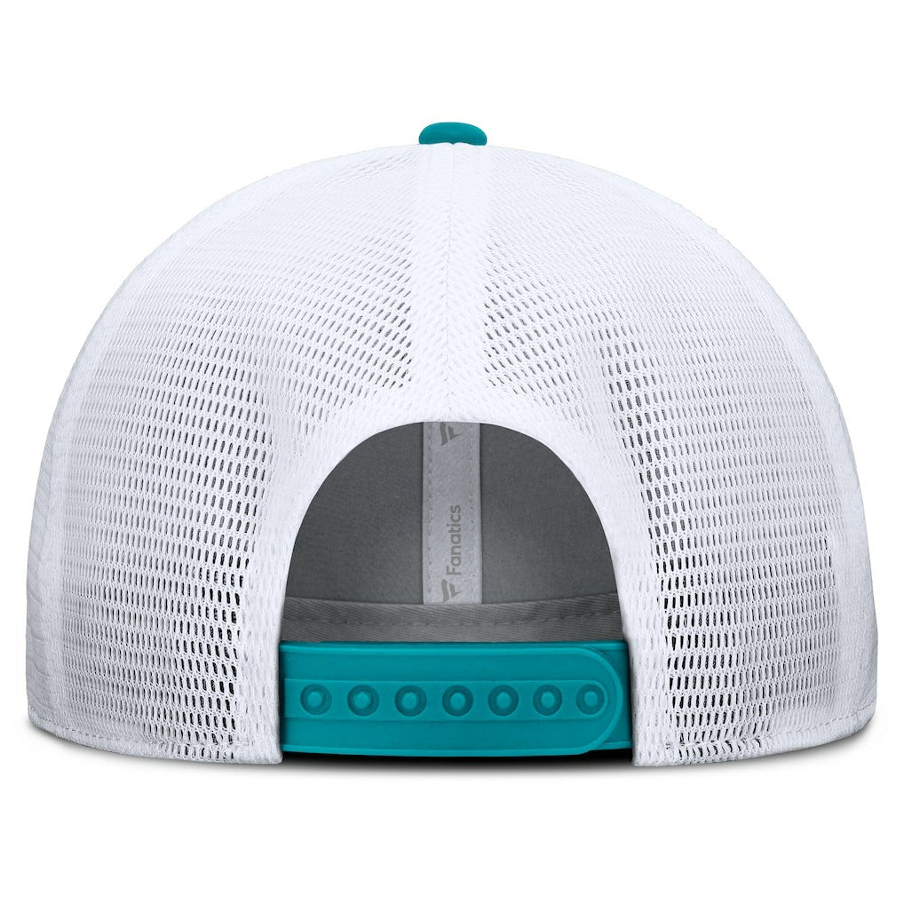 Miami Dolphins Option Trucker Adjustable Hat - Gray/Aqua - Fanatics