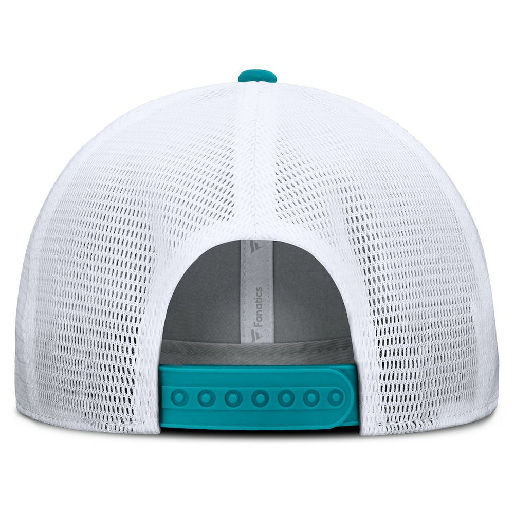 Miami Dolphins Option Trucker Adjustable Hat - Gray/Aqua - Fanatics