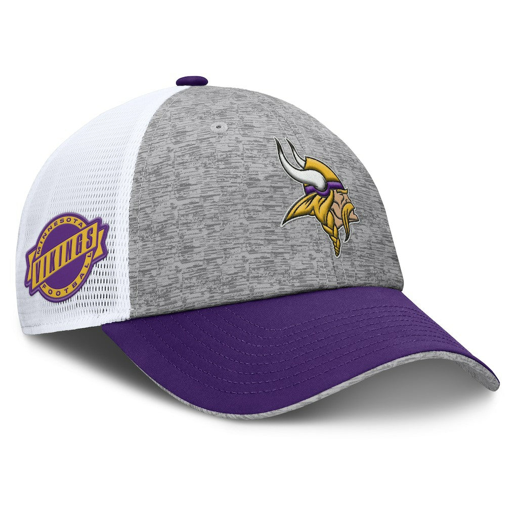 Minnesota Vikings Option Trucker Adjustable Hat - Gray/Purple - Fanatics
