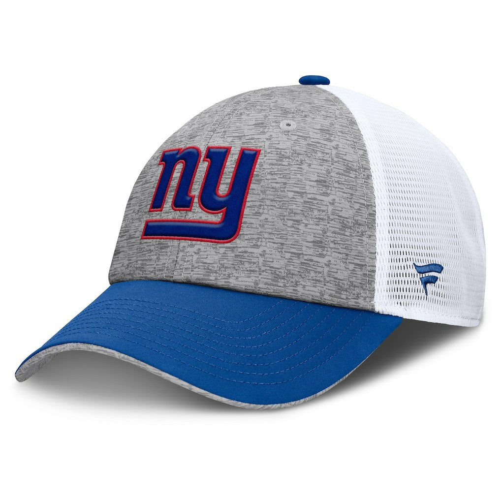 New York Giants Option Trucker Adjustable Hat - Gray/Royal - Fanatics
