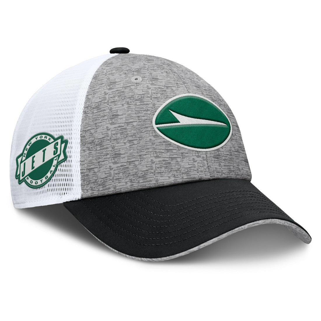 New York Jets Option Trucker Adjustable Hat - Gray/Black - Fanatics
