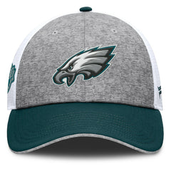 Philadelphia Eagles Option Trucker Adjustable Hat - Gray/Green - Fanatics