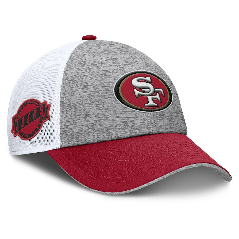 San Francisco 49ers Option Trucker Adjustable Hat - Gray/Scarlet - Fanatics