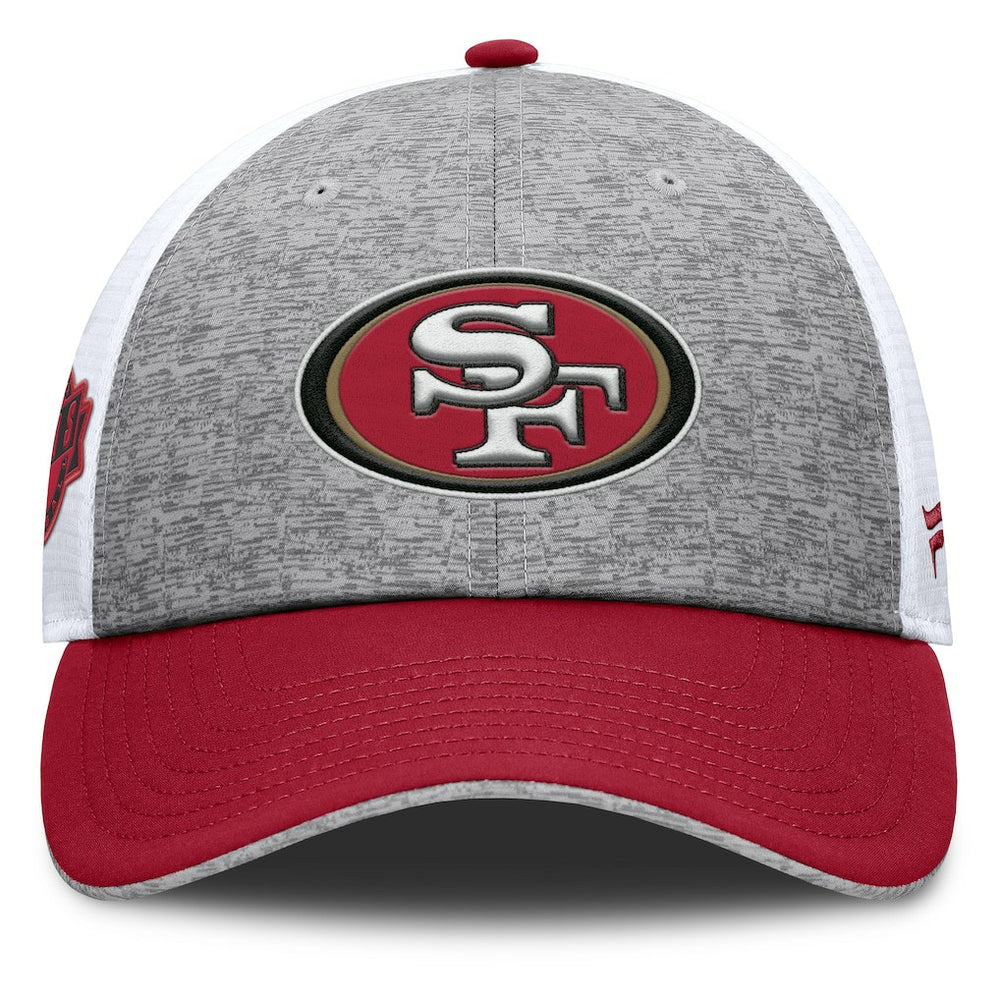 San Francisco 49ers Option Trucker Adjustable Hat - Gray/Scarlet - Fanatics