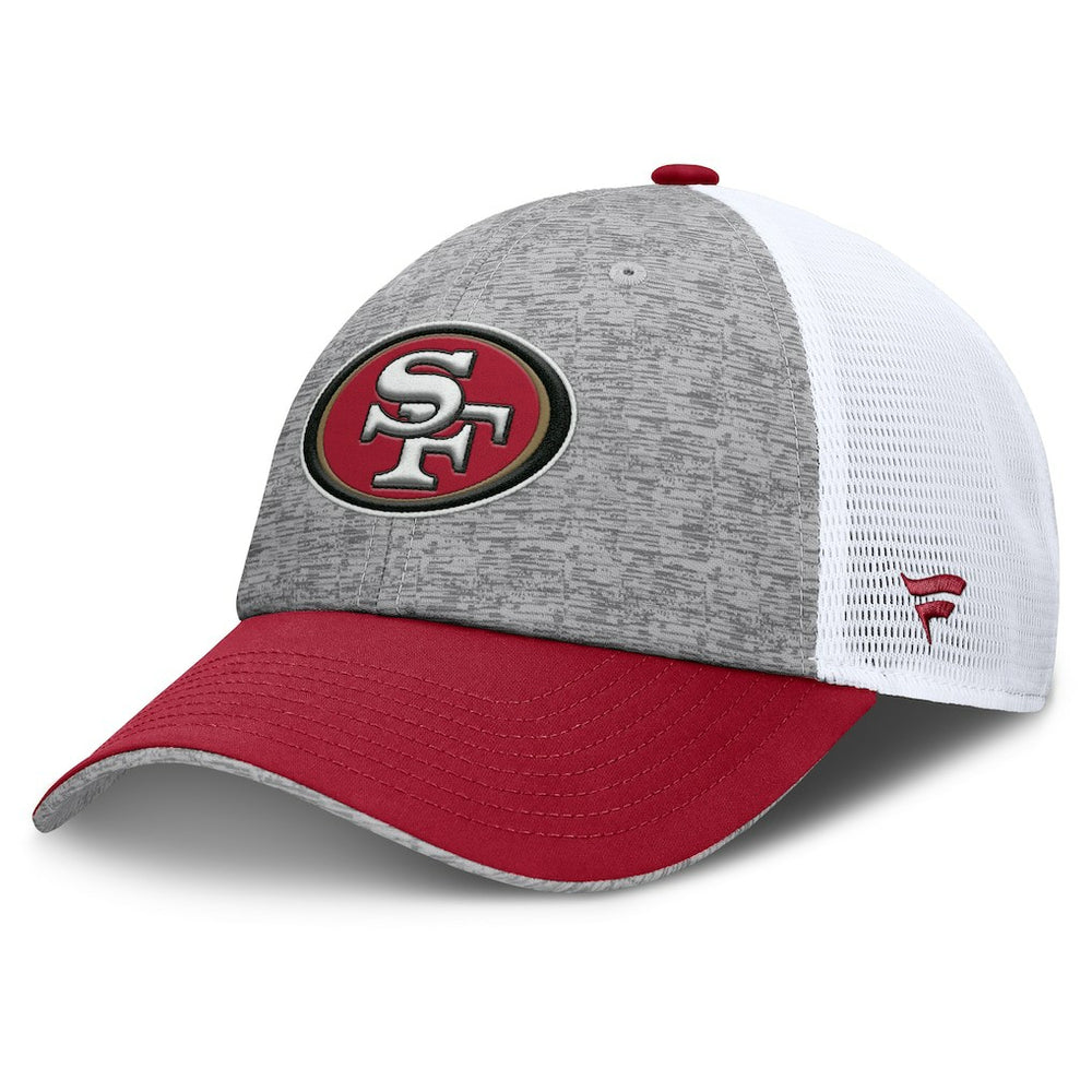 San Francisco 49ers Option Trucker Adjustable Hat - Gray/Scarlet - Fanatics