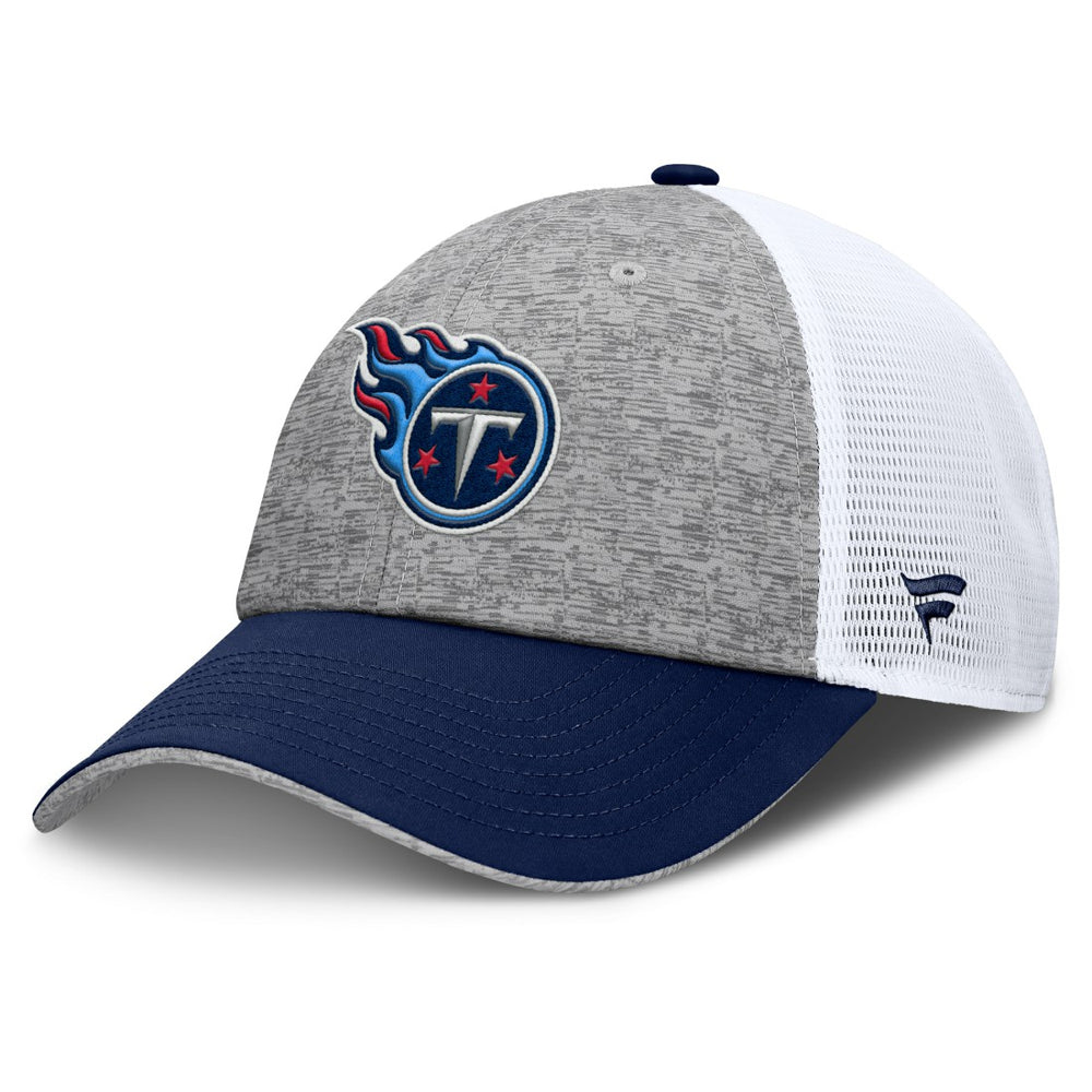 Tennessee Titans Option Trucker Adjustable Hat - Gray/Navy - Fanatics