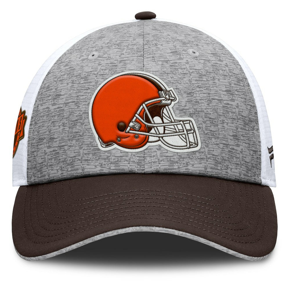 Cleveland Browns Option Trucker Adjustable Hat - Gray/Brown - Fanatics