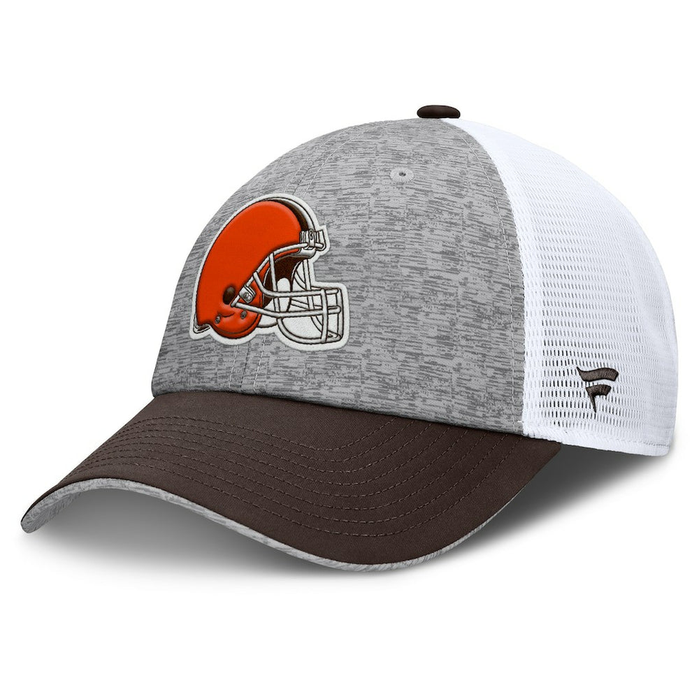 Cleveland Browns Option Trucker Adjustable Hat - Gray/Brown - Fanatics