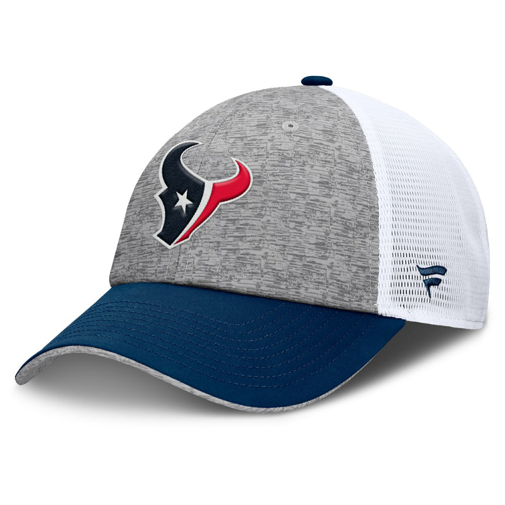 Houston Texans Option Trucker Adjustable Hat - Gray/Navy - Fanatics